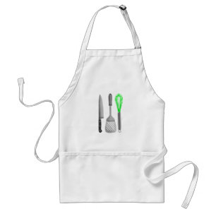 Kitchen Utensils Chefs Knivar Whisk Spatula Förkläde