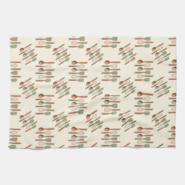 kitchen utensils spatulas whisks and spoons kökshandduk