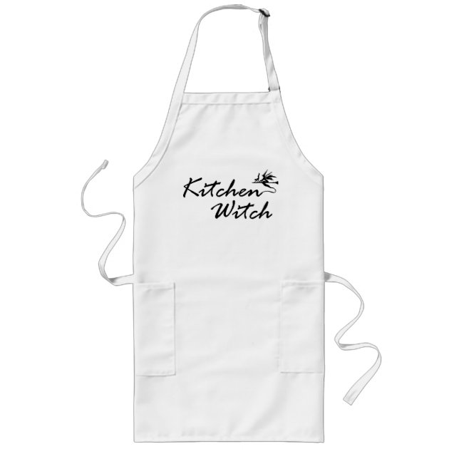 Kitchen Witch Apron Långt Förkläde (Framsidan)
