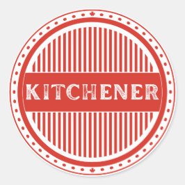 Kitchener City Pride-symbol – Kanadensisk identite Runt Klistermärke