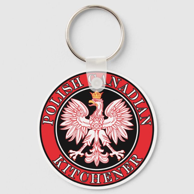 Kitchener Polska Canadian Eagle Nyckelring (Framsida)