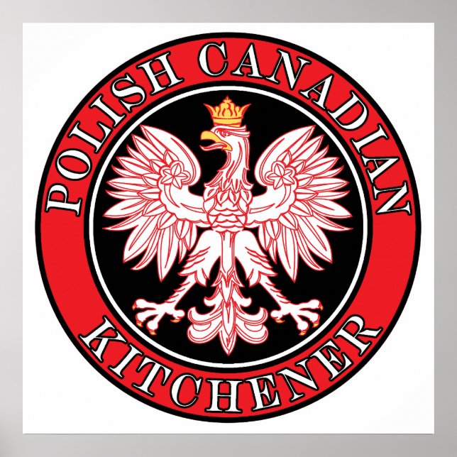 Kitchener Polska Canadian Eagle Poster (Framsidan)