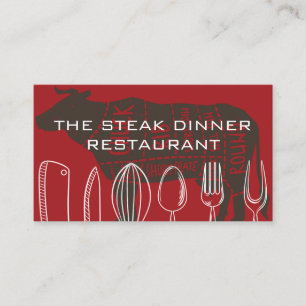 Kitchenware   Steak House Visitkort