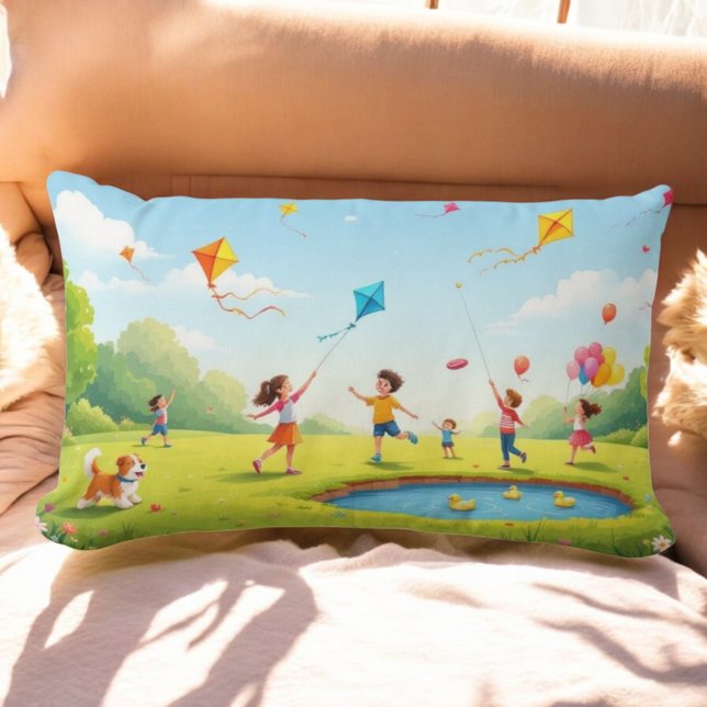 Kite Dreams Park Pillow Lumbarkudde (Skapare uppladdad)