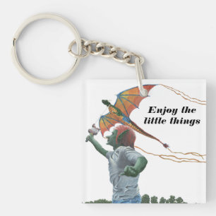 Kite Fantasy Keychain för Goblin Flies Rainbow Dra