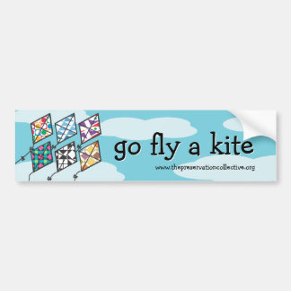 Kite Festival 2011 Go Fly a Kite Bumper Sticker Bildekal
