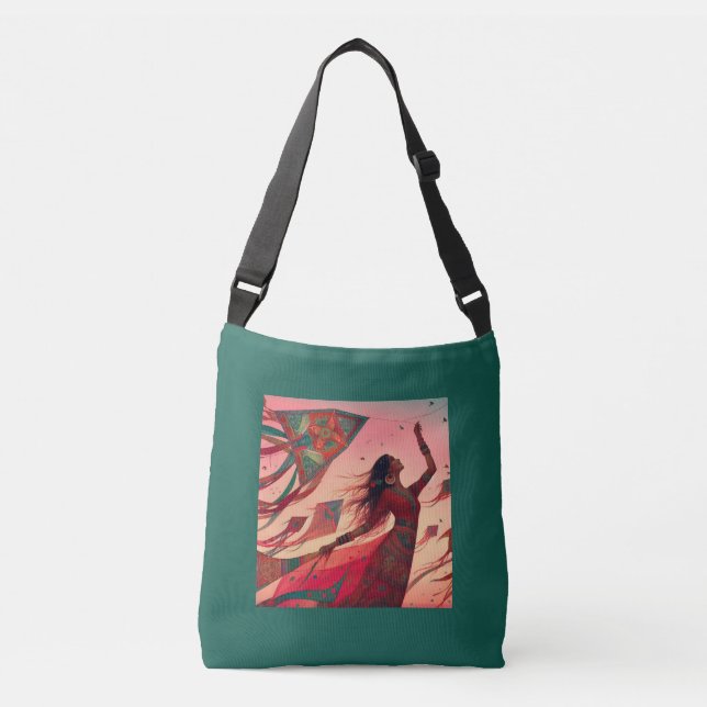 Kite Flies Axelväska (Framsida)