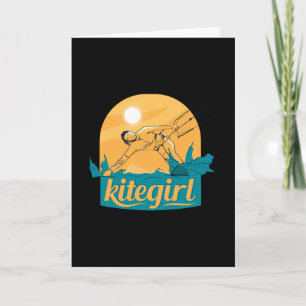 Kite Girl Kite Surfing Vatten sport Kort