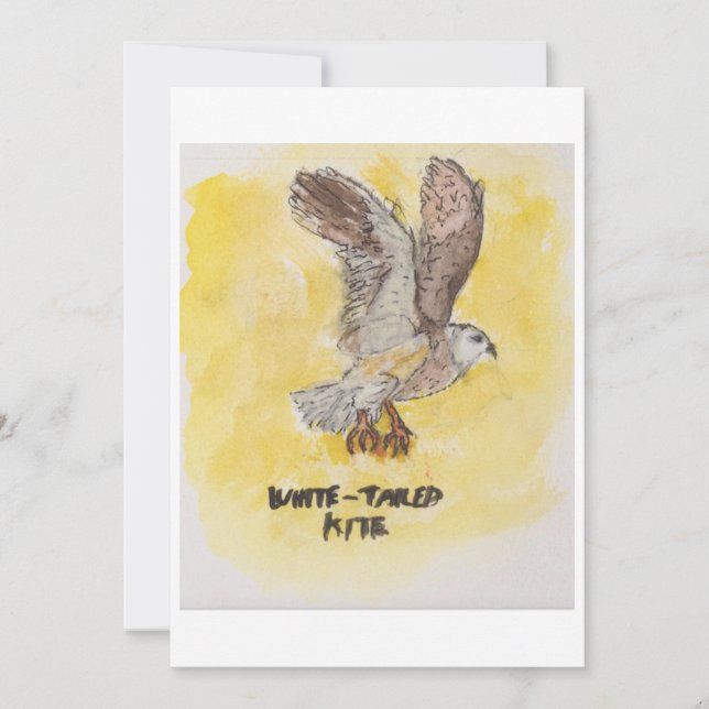 Kite Hawk Greeting Card Inbjudningar (Framsida)