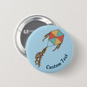Kite Icon Light Blue Knapp