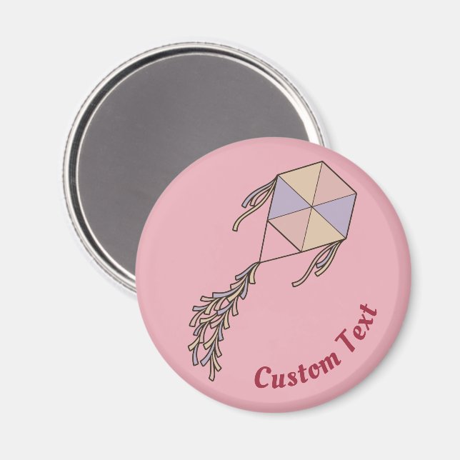 Kite Icon Rosa Magnet (Front/Back)