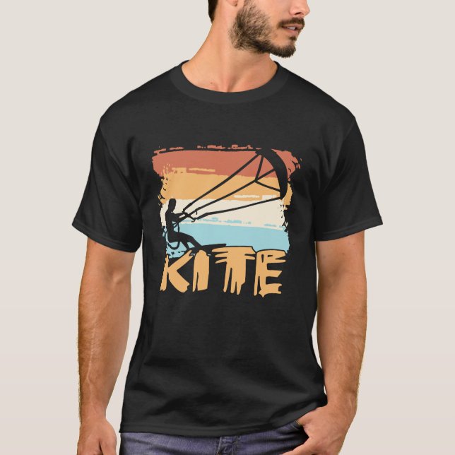 Kite Kiteboarding Kitesurfing Gift T Shirt (Framsida)
