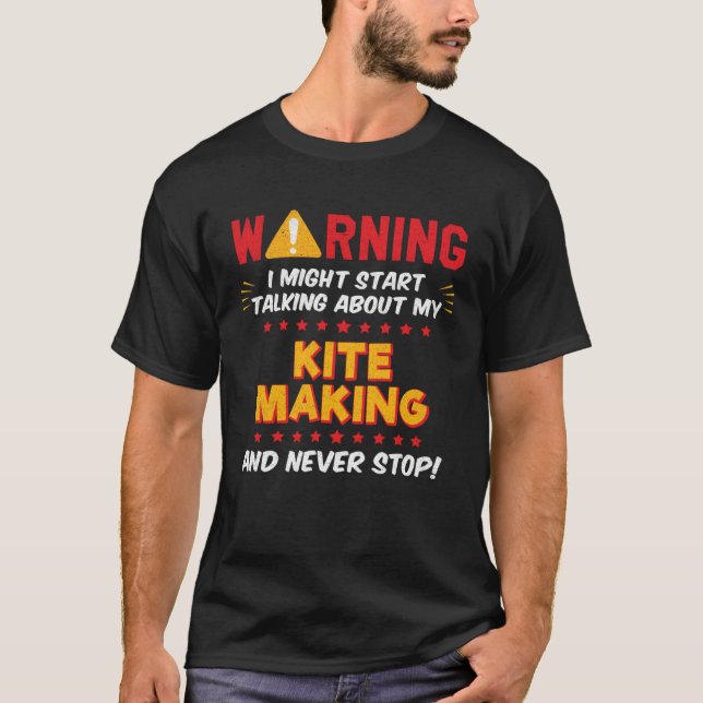 Kite Skapar Kite Maker Joke Graphic T Shirt (Framsida)
