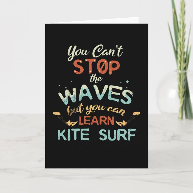 Kite Surfa Kitesurfing Stop Vinkarare Surfa Windsu Kort (Framsida)