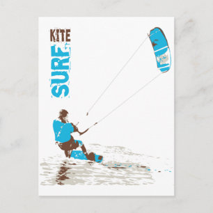 Kite-surfa Vykort