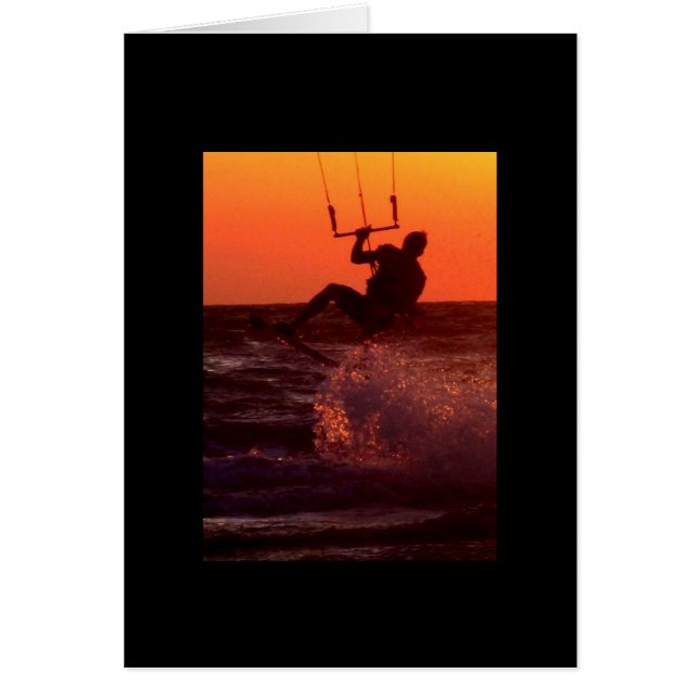Kite Surfer på St Pete Beach Postcard Hälsningskort (Framsidan)