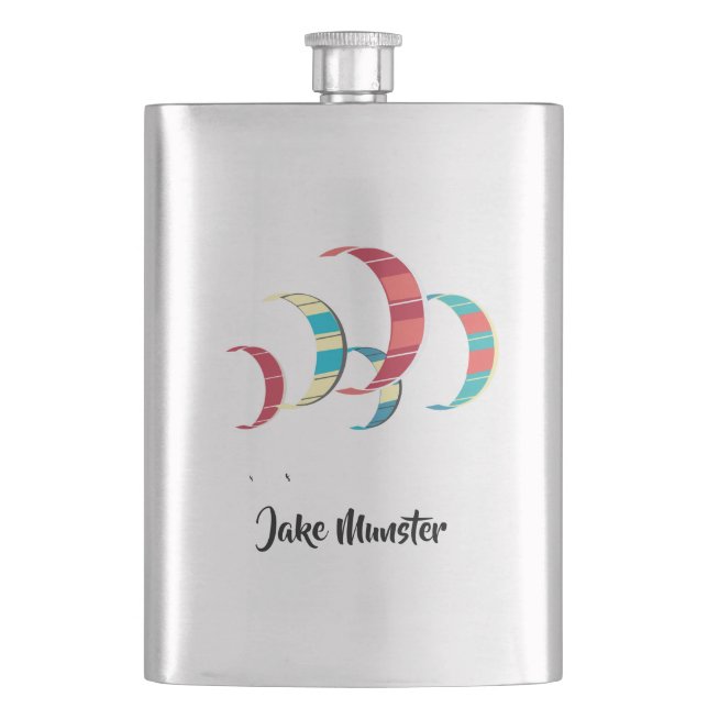 Kite Surfing Flask Fickplunta (Framsidan)