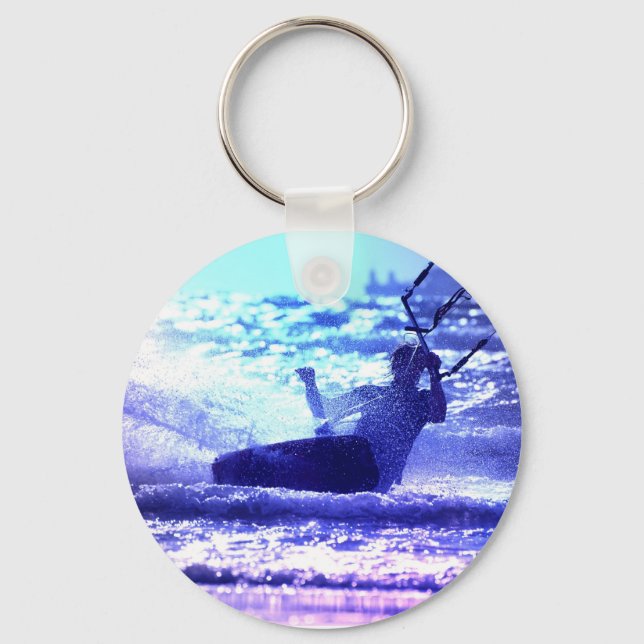 Kite Surfing Keychain Nyckelring (Framsida)