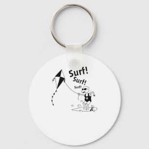 Kite Surfing Surfen im Vind Nyckelring