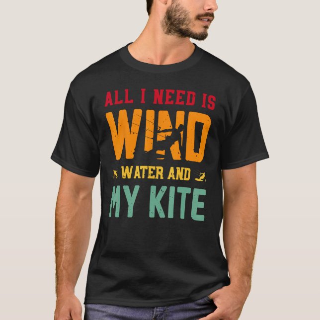 Kite Surfing T Shirt (Framsida)