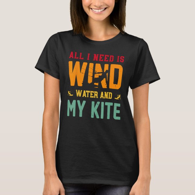 Kite Surfing T Shirt (Framsida)
