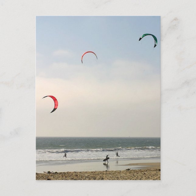 Kite Surfing Vykort (Framsida)