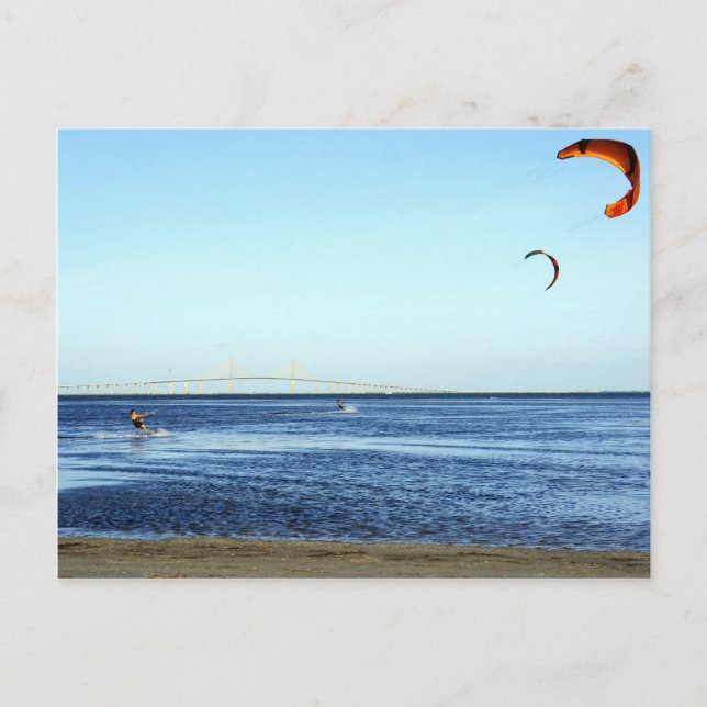 Kite Surfing Vykort (Framsida)