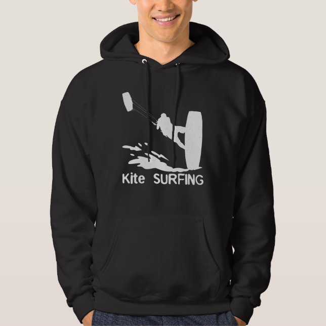 Kite Surfing Water Sports Surfing Steering Kites Hoodie (Framsida)