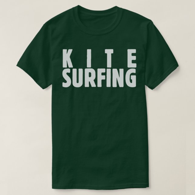 Kite Surfing white T Shirt (Design framsida)