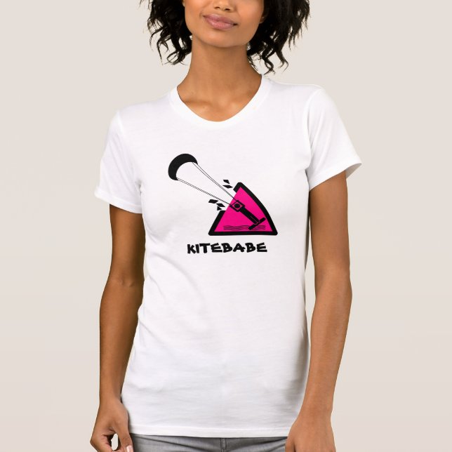 Kitebabe kitesurfskjorta tee (Framsida)