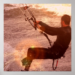 Kiteboard affischtryck poster