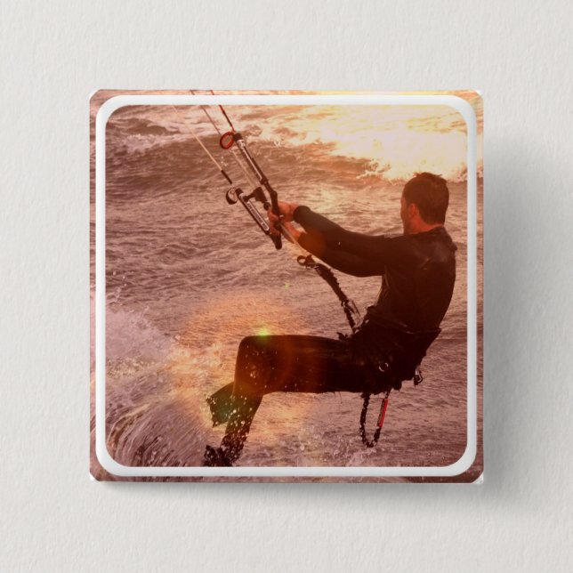 Kiteboard kvadrerar klämmer fast knapp (Framsida)