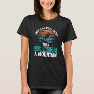 Kiteboarder Jumping off a Mountain Kitesurfer Vint T Shirt