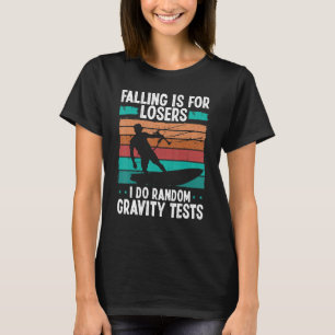 Kiteboarder Vintage Random Gravity Tests Funny sat T Shirt
