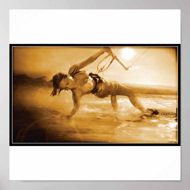 kiteboarding Girl Poster (Framsidan)