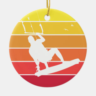 Kiteboarding Julgransprydnad Keramik