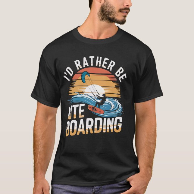 Kiteboarding Kitesurfer Kite Boarding Kitesurfing  T Shirt (Framsida)