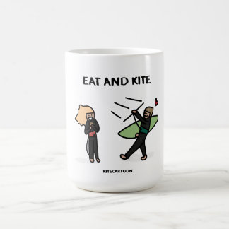 Kiteboarding/kitesurfing - Eat and Kite Kaffemugg