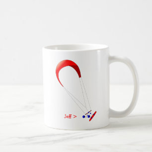 Kiteboarding Kitesurfing gåvor Kaffemugg