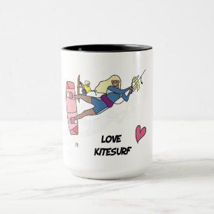Kiteboarding/kitesurfing - Kite girl Mugg