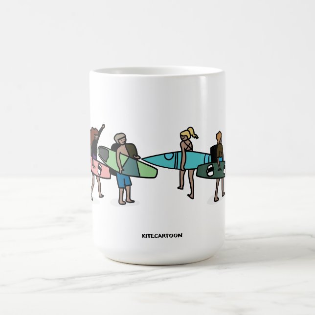 Kiteboarding/kitesurfing - Kitvänner Kaffemugg (Center)