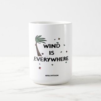 Kiteboarding/kitesurfing - Vinden finns överallt Kaffemugg