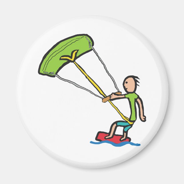 Kiteboarding Magnet (Framsidan)
