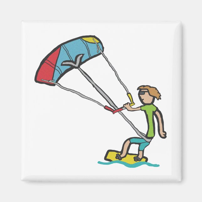 Kiteboarding Magnet (Framsidan)