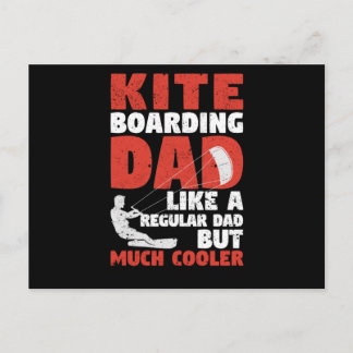 Kiteboarding Pappa Funny Surfing Kite Surfer Far Vykort
