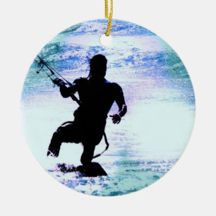 Kiteboarding prydnad julgransprydnad keramik