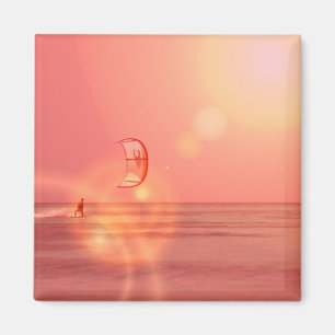 Kiteboarding solnedgång Magne Magnet