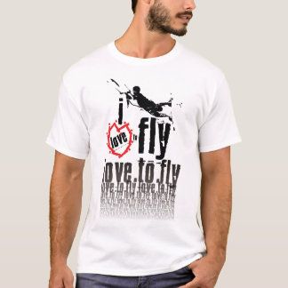 Kiteboarding utslagsplatsdesign t-shirt
