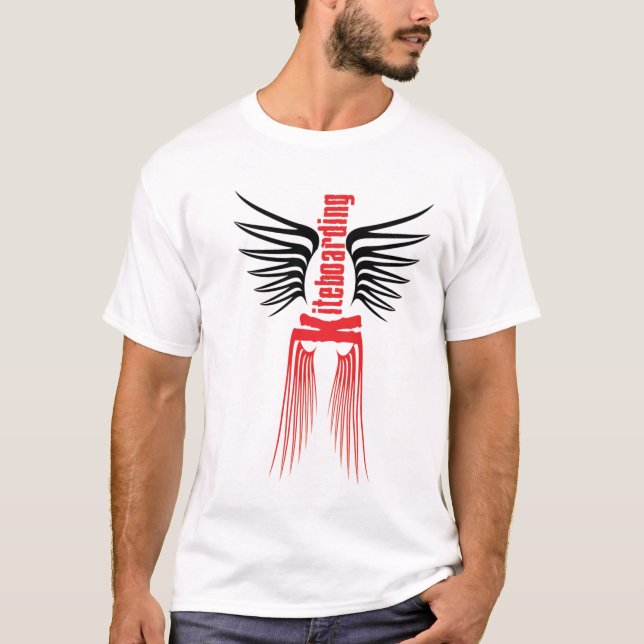 Kiteboarding utslagsplatsdesign t shirt (Framsida)