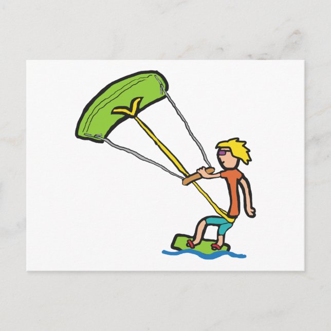 Kiteboarding Vykort (Framsida)